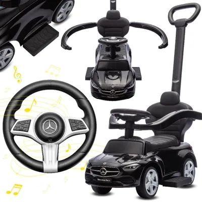 Produktbild von Mercedes C-Klasse Babywalker mit Schieber und Fußstütze, schwarz, Sun Baby