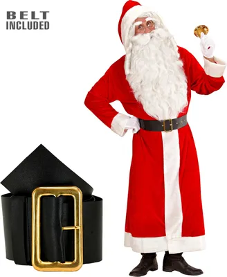 Produktbild von WIDMANN MILANO Mantel Weihnachtsmann Kapuze Gürtel Party Fashion Luxus