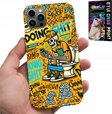 Zdjęcie produktu dla Etui Do Iphone 12 Pro - Doing Shit Kościotrup Na Kiblu Case