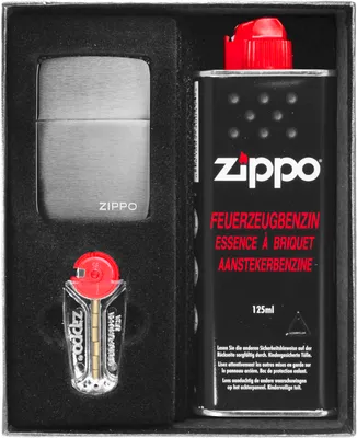 Produktbild von Feuerzeug-Set ZIPPO  BLACK ICE Geschenk No1