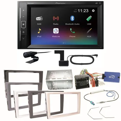 Produktbild von Pioneer DMH-A240DAB Digitalradio Einbauset für Opel Astra H Corsa D Zafira B Antara