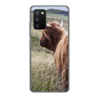 Produktbild von MuchoWow® Handyhülle Schutzhülle Hülle für Samsung Galaxy A03s Schottische Highlander - Natur - Meer Silikon Softcase Handy Hülle - Schutz