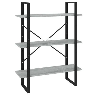 Image de vidaXL Bibliothèque Gris Sonoma 80x30x105 cm Bois composite