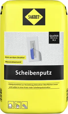 Produktbild von SAKRET Scheibenputz 25 kg Sack weiß Körnung: 2 mm