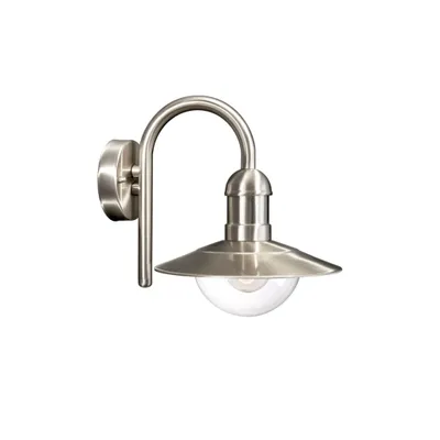 Produktbild von Massive Wandleuchte 171164710, Wandbeleuchtung für den Außenbereich, Edelstahl, Edelstahl, Synthetik, IP44, Garten, Terrasse, I