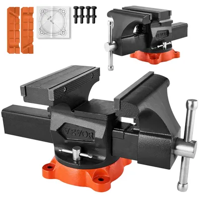 Produktbild von VEVOR Schraubstock, 203 mm Backenbreite, 203 mm max. Backenöffnung, 360° schwenk