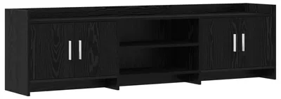 Produktbild von vidaXL TV-Schränk 168 x 33 x 47 cm Schwarze Eiche Holzwerkstoff