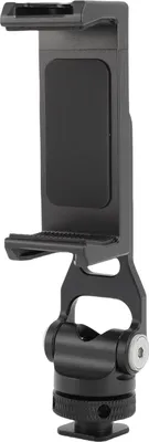 Immagine prodotto di Supporto per telefono a slitta calda, rotazione di 360 gradi, supporto per treppiede per fotocamera con 2 interfacce a vite fredde e da 1/4 di pollice