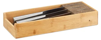 Obrázok produktu pre relaxdays 10022169_58 relaxdays M   Messer-Schubladeneinsatz braun