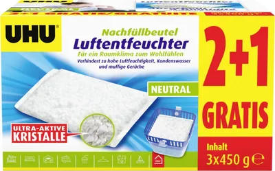 Produktbild von UHU Luftentfeuchter Refill 3x450g