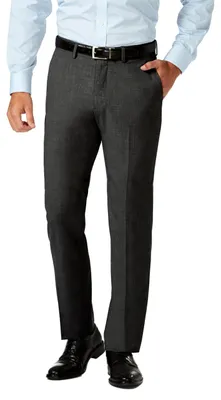 Produktbild von Haggar J.M Herren Stretch Superflex Taille Slim Fit Flache Vorderseite Kleid Hos