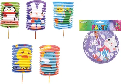 Produktbild von Lampion-Zylinder mit Tiermotiven, 5 Designs, 16 cm