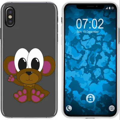 Produktbild von PhoneNatic Case kompatibel mit Apple iPhone Xs Max Silikon-Hülle Cutiemals M3