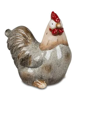 Produktbild von 1 Stück Osterdekoration Osterschmuck  Figur Hahn 16cm handbemalt