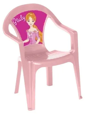 Produktbild von Pastellrosa Plastikstuhl – 3toysm
