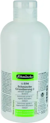 Produktbild von 500ml Hilfsmittel Schmincke Grundierung 2 schwach saugend Acryl 50 514 028
