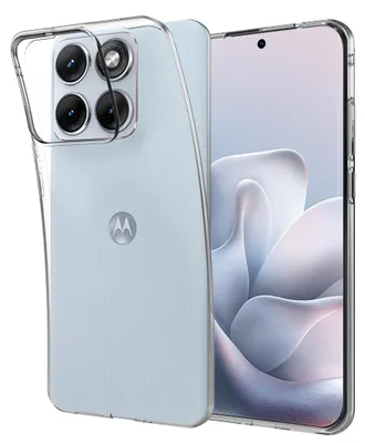 Image de Cazy Coque compatible avec Motorola Edge 70 Fusion Coque en Silicone – Coque Flexible – Transparent
