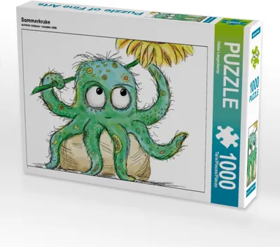 Produktbild von CALVENDO Puzzle Sommerkrake 1000 Teile Puzzle quer | 1000 Teile Lege-Größe 64x48cm Foto-Puzzle für glückliche Stunden