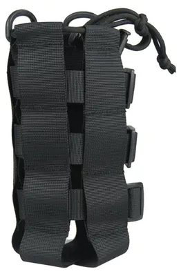 Produktbild von Trinkflaschenhalter Tasche 2.5L- Taktische Wasserflaschenhalterung - mit Kordelzug - Verstellbarer - für Wandern Camping Reisen Sport - Schwarz