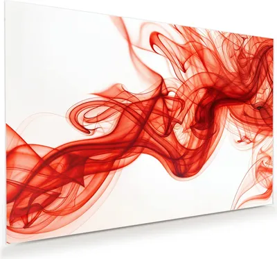 Produktbild von Glasbild 60x40cm in XXL für Wohnzimmer, Schlafzimmer Motiv Abstrakter Rauch