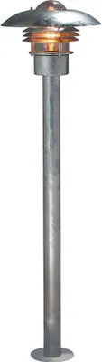A single outdoor lamp post.