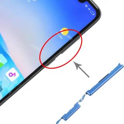 Produktbild von Für Xiaomi Redmi Note 6 Pro Sidekeys Seitentasten Blau Ersatz Zubehör Reparatur