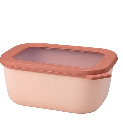 Produktbild von Mepal - Cirqula Vorratsdose Multi Schüssel & Schalen Rechteckig - Aufbewahrungsbox & Frischhaltedosen mit Deckel - 1500 ml - Nordic Blush