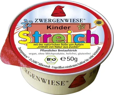 Zdjęcie produktu dla PASTA SŁONECZNIKOWA DLA DZIECI BEZGLUTENOWA50 g - ZWERGENWIESE