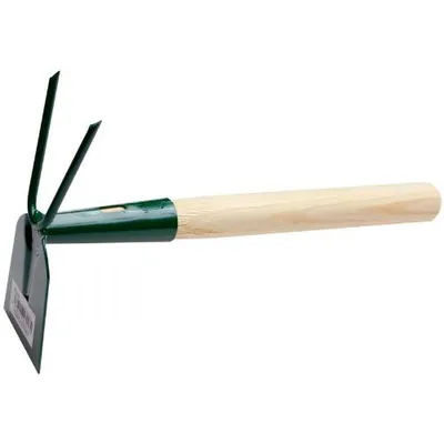 Image de Balai plat 2 dents, avec manche 25 cm, FED