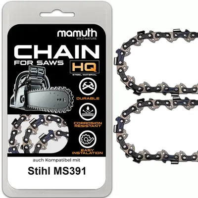 Produktbild von 2x Sägekette 40cm 1,3mm 3/8" 60TG für Stihl MS391