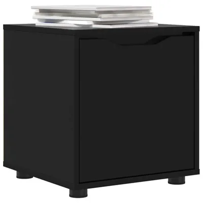 Produktbild von vidaXL Badezimmerschrank Schwarz 40,5 x 40 x 44 cm Holzwerkstoff