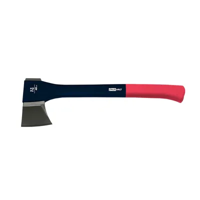 Immagine prodotto di Ascia domestica WL-427C-4, 450 mm, 1 kg, blu, testa in acciaio inox, con manico gommato antiscivolo in rosso ( 000051405553 )