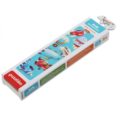 Image de Puzzlika Transport aérien - puzzle 8 véhicules 16 pièces