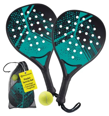 Produktbild von #DoYourSports Padel Schläger Starter-Set - zwei Padelschläger, Ball und Netz