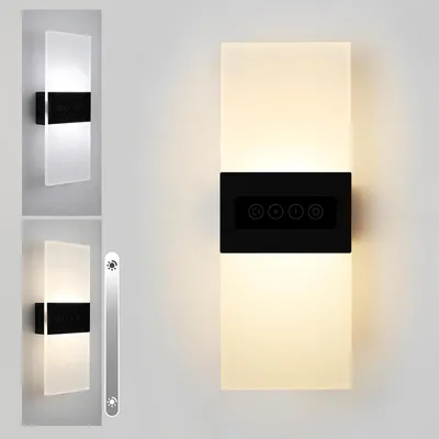Obrázek produktu pro Vnitřní LED nástěnná lampa s dotykovým ovládáním a stmíváním, výška 27 cm