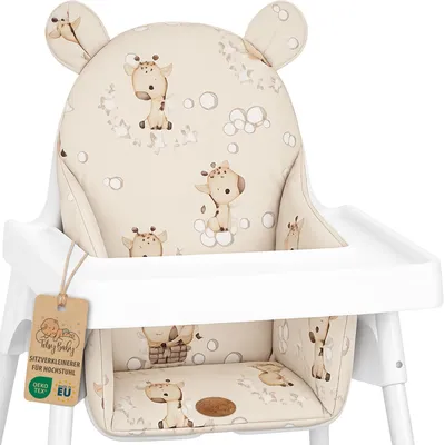 Produktbild von Sitzverkleinerer Hochstuhl Sitzkissen Baby faltbar für Ikea Antilop Giraffen