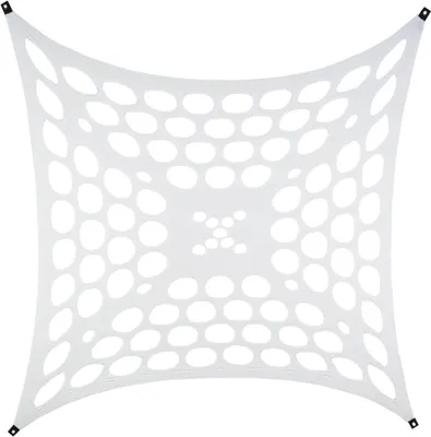 Produktbild von PSYWORK Schwarzlicht Segel Elasthan "Space Dots" Weiß, 3x3m
