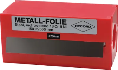 Image de Feuille métallique épaisseur 0,1mm VA L.2500mm l.150mm