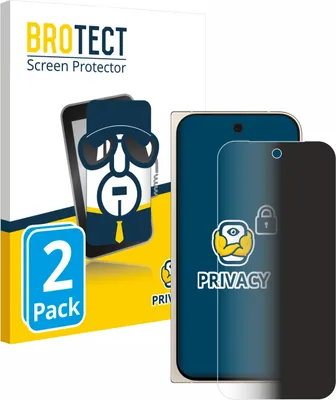 A product image showing packaging and a screen protector on a phone.