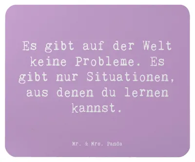 Produktbild von Mr. & Mrs. Panda Mousepad Spruch Erleuchtung finden - Lavendeltraum - Geschenk, pc mausunterlage, computer, Stimmungen, Zitat, magischer Moment, Motivation, Freude