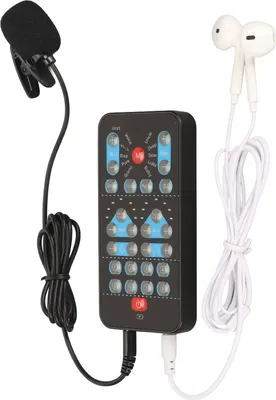 Obrázek produktu pro Ruční měnič hlasu ABS Přenosný multifunkční zvukový převlek s 8 zvukovými efekty pro telefon Tablet Black
