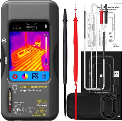 Zdjęcie produktu dla Kamera termowizyjna, rozdzielczość 320 x 320, pomiar napięcia 1000 VDC / AC, 3,98-calowy pojemnościowy ekran dotykowy, BSIDE SH7