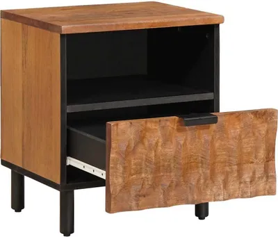Immagine prodotto di vidaXL Comodino marrone 40 x 33 x 46 cm in legno massiccio di mango