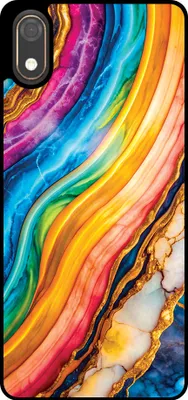 Obrázok produktu pre Smartphonica Phone Case Fit for Huawei Y5 (2019) with Rainbow Gold Marble Print - TPU Backcover Case Rainbow Gold Marble Design