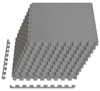 Produktbild von vidaXL Fußmatten 40 Stk. Grau 14,4 m² EVA-Schaum