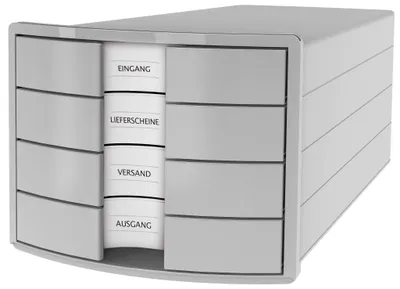 Imagen del producto de HAN 1012-11 Caja de cajones IMPULS - A4/C4, 4 cajones cerrados, gris claro