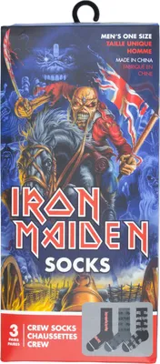 Produktbild von Iron Maiden Schriftzug Socken Fanartikel Strümpfe in 40-46 (3 Paar)