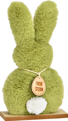 Produktbild von Oster Dekofigur Hase, in weiß aus Plüsch als Frühjahresdeko
