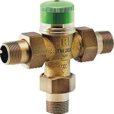 Imagen del producto de Mezclador de agua RESIDEO TM200, termostático, latón A, 3/4", 1 unidad.