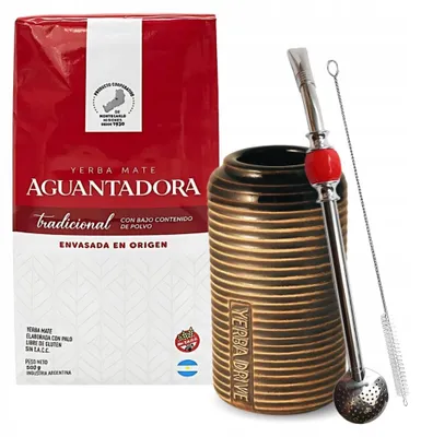 Zdjęcie produktu dla Zestaw Startowy do Yerba Mate Aguantadora Elaborada Tradicional + Akcesoria